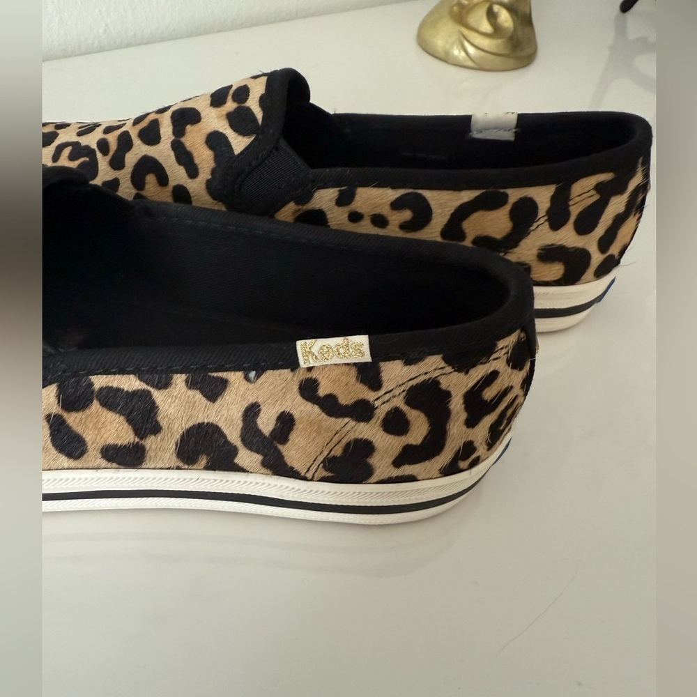 Kate Spade Leopard Print Calf Hair Loafers Size 6.5 NWOB - Picture 3 of 6